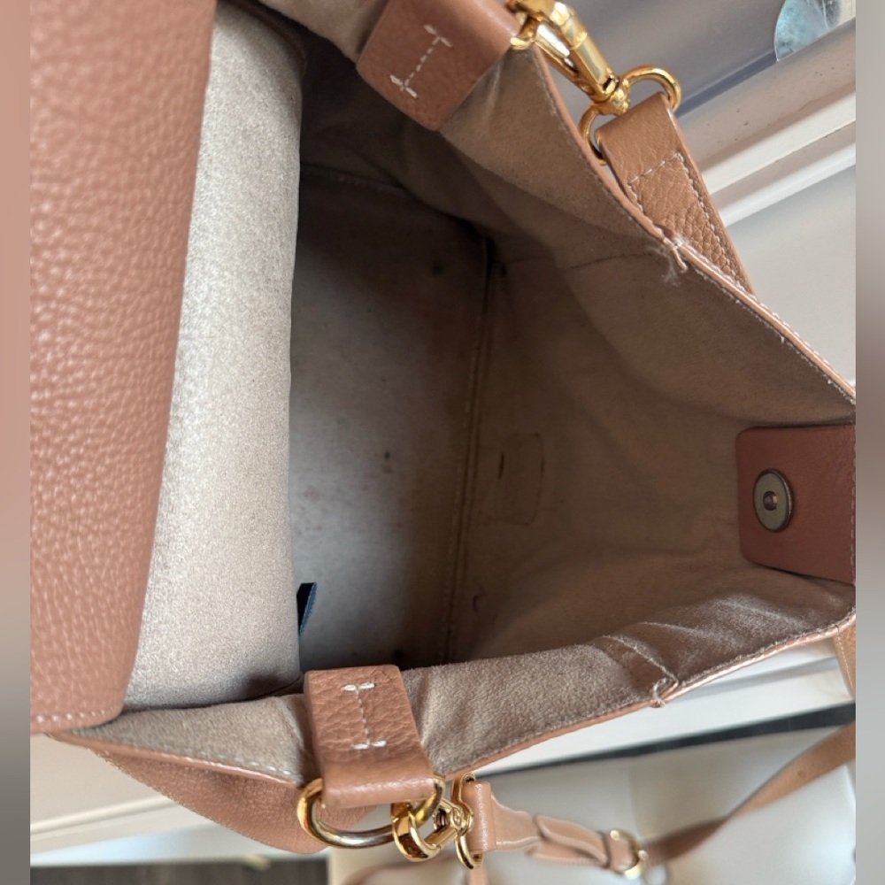Frances Valentine “June” Tan Leather Hobo Bag - Picture 10 of 13